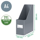 Tijdschriftencassette Leitz WOW click & store gerecycled karton wit — afbeelding 3