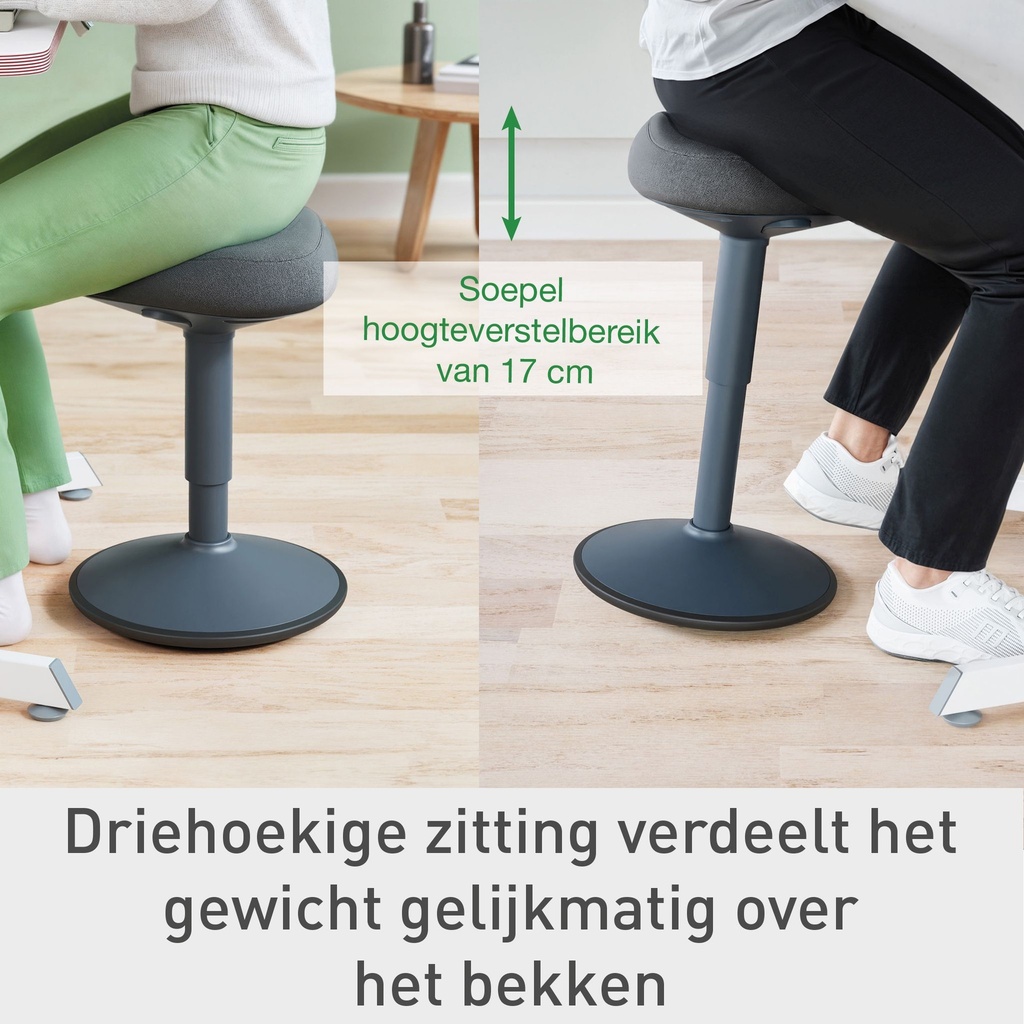 Actieve zitkruk Leitz Ergo met gasveer 47-64cm — afbeelding 6