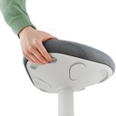Actieve zit-sta kruk Leitz Ergo met gasveer 57-82 cm grijs — afbeelding 4