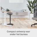 Actieve zit-stakruk Leitz Ergo met gasveer 57-82cm zwart — afbeelding 7