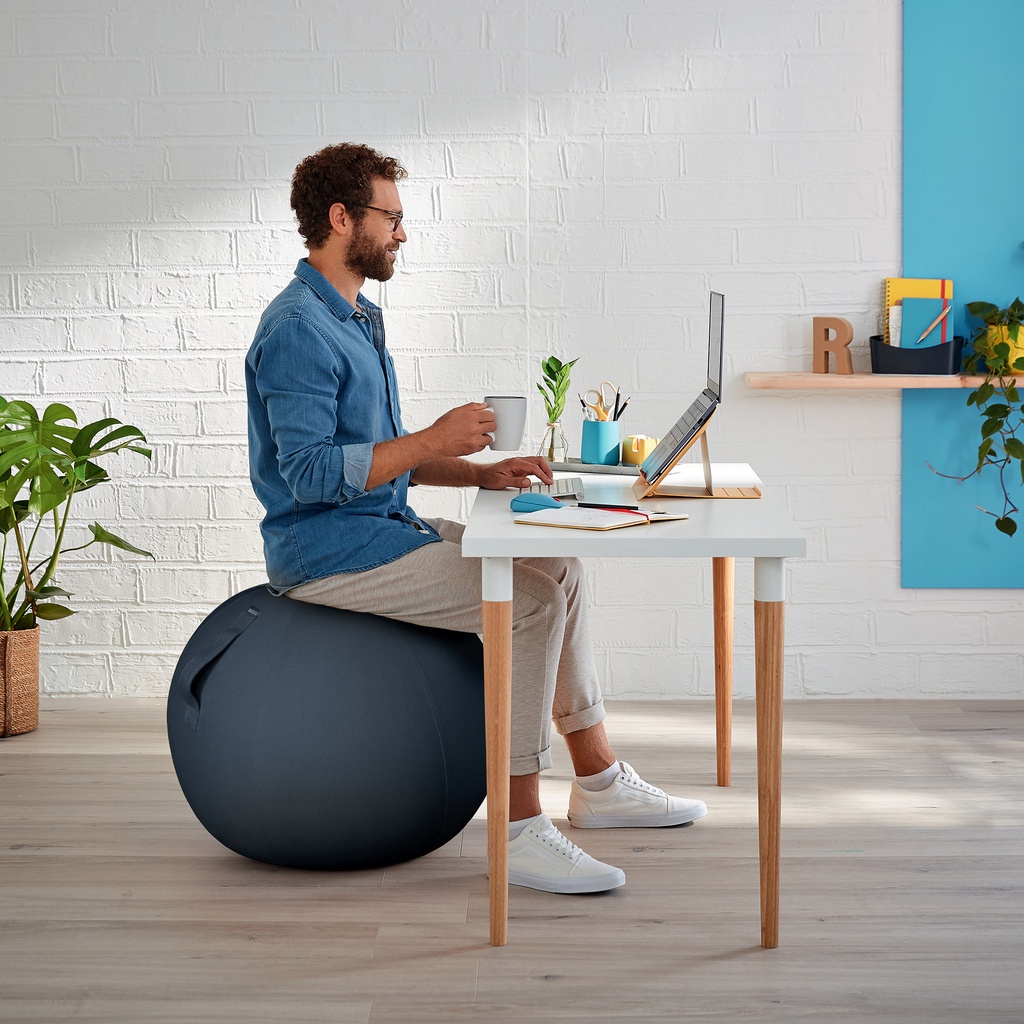 Actieve zitbal Leitz Ergo Cosy 65cm donkergrijs — afbeelding 4