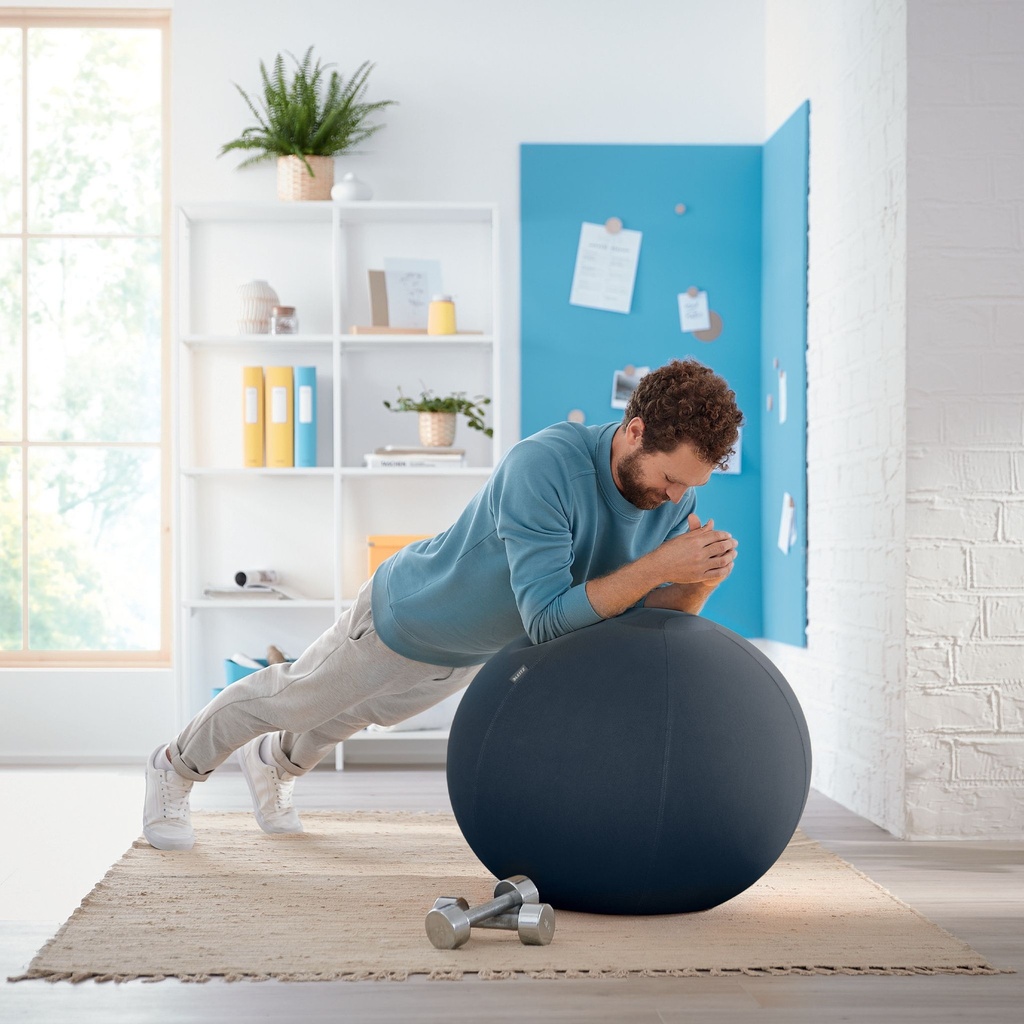 Actieve zitbal Leitz Ergo Cosy 65cm donkergrijs — afbeelding 5