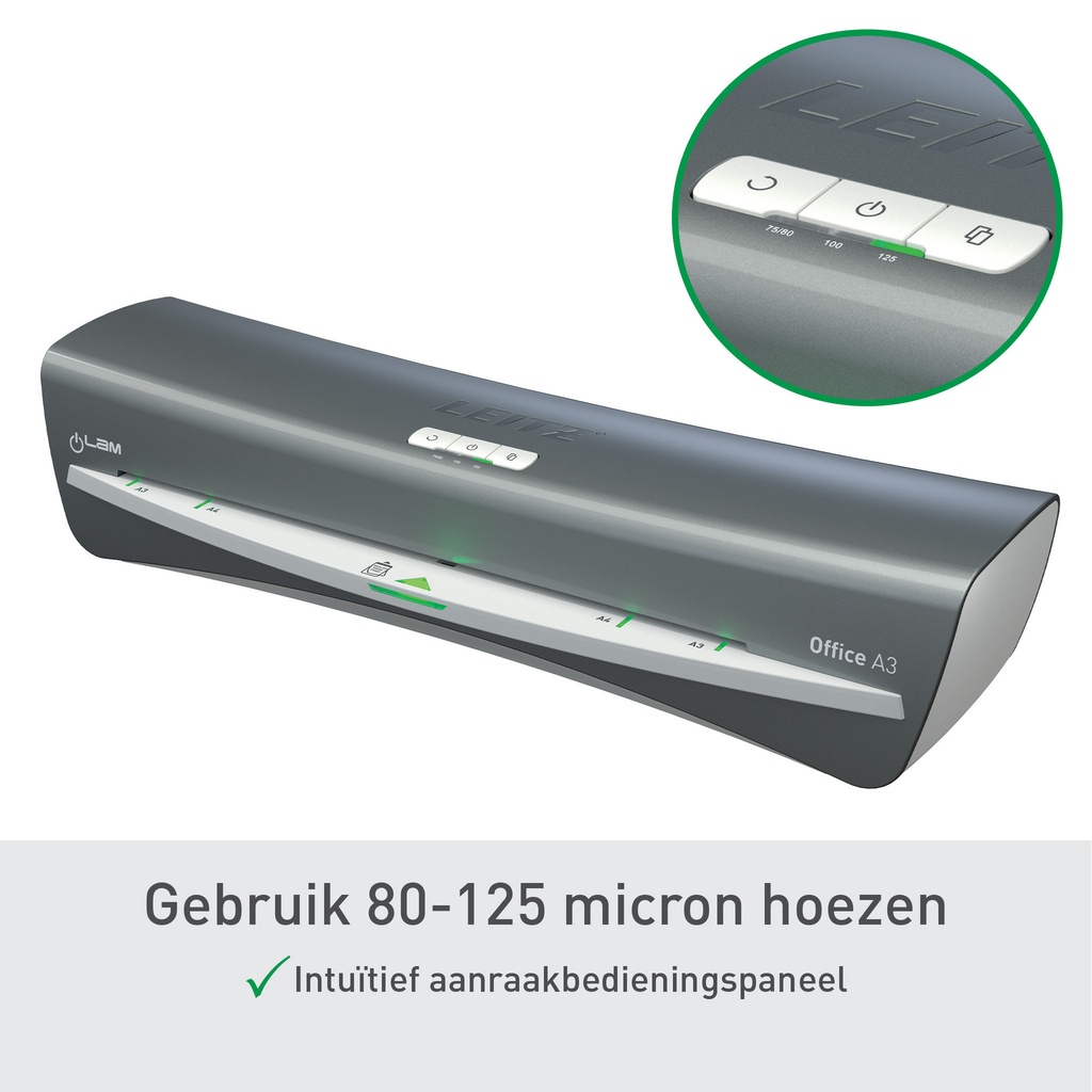 Lamineermachine Leitz iLAM Office A3 zilver — afbeelding 4