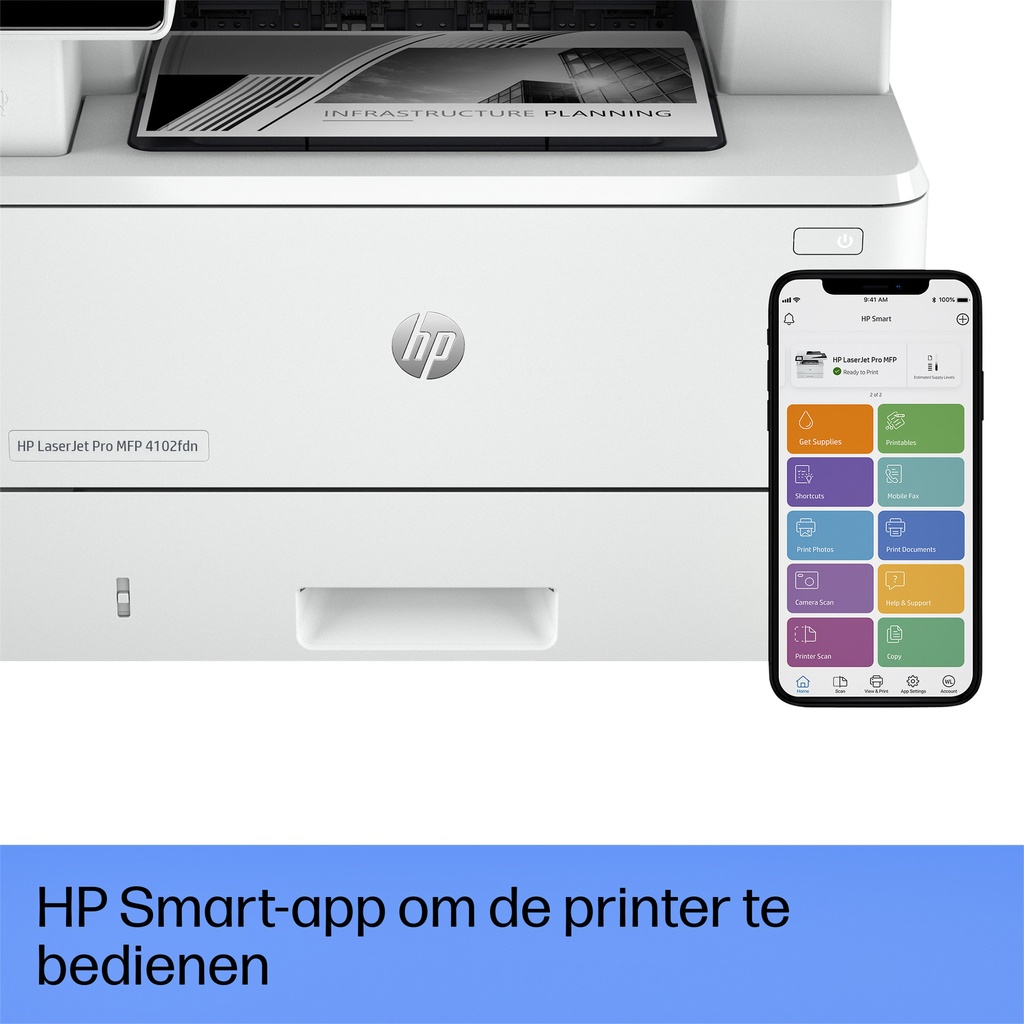 Multifunctional Laser printer HP laserjet 4102fdn — afbeelding 4
