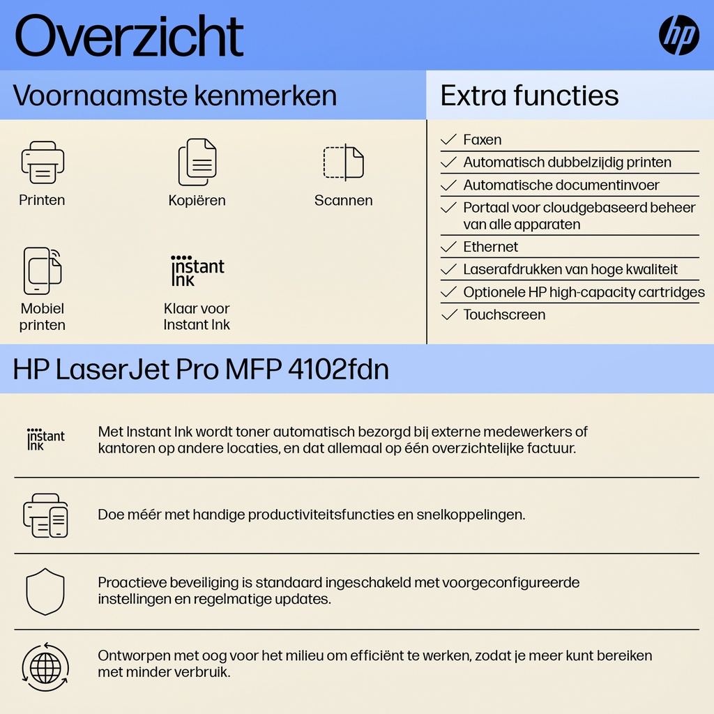 Multifunctional Laser printer HP laserjet 4102fdn — afbeelding 5