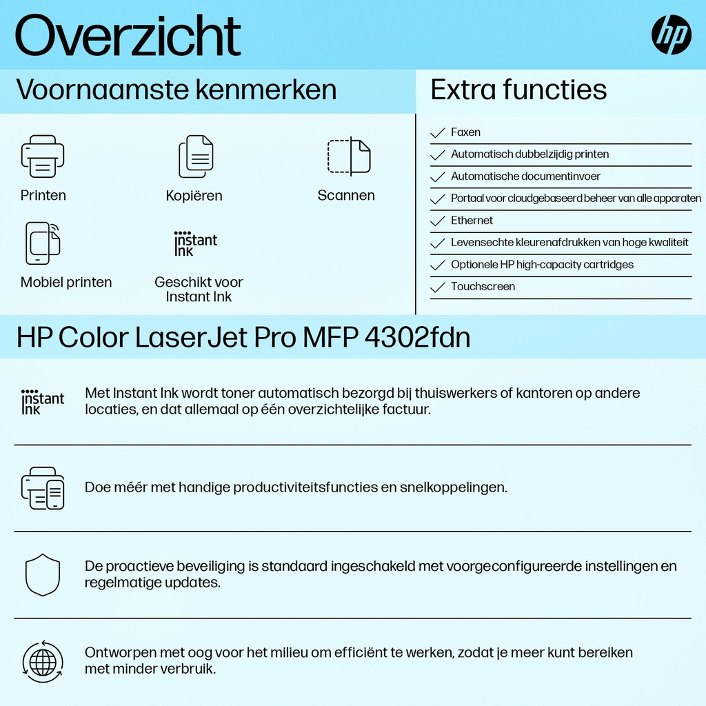 Multifunctional Laser printer HP Color LaserJet 4302fdn — afbeelding 5