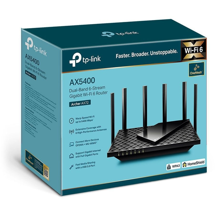 Router TP-Link Archer AX72 AX5400 Wi‑Fi 6 — afbeelding 2
