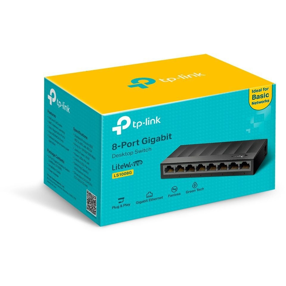 Desktopswitch TP-Link LiteWave LS1008G 8-poorts Gigabit — afbeelding 2