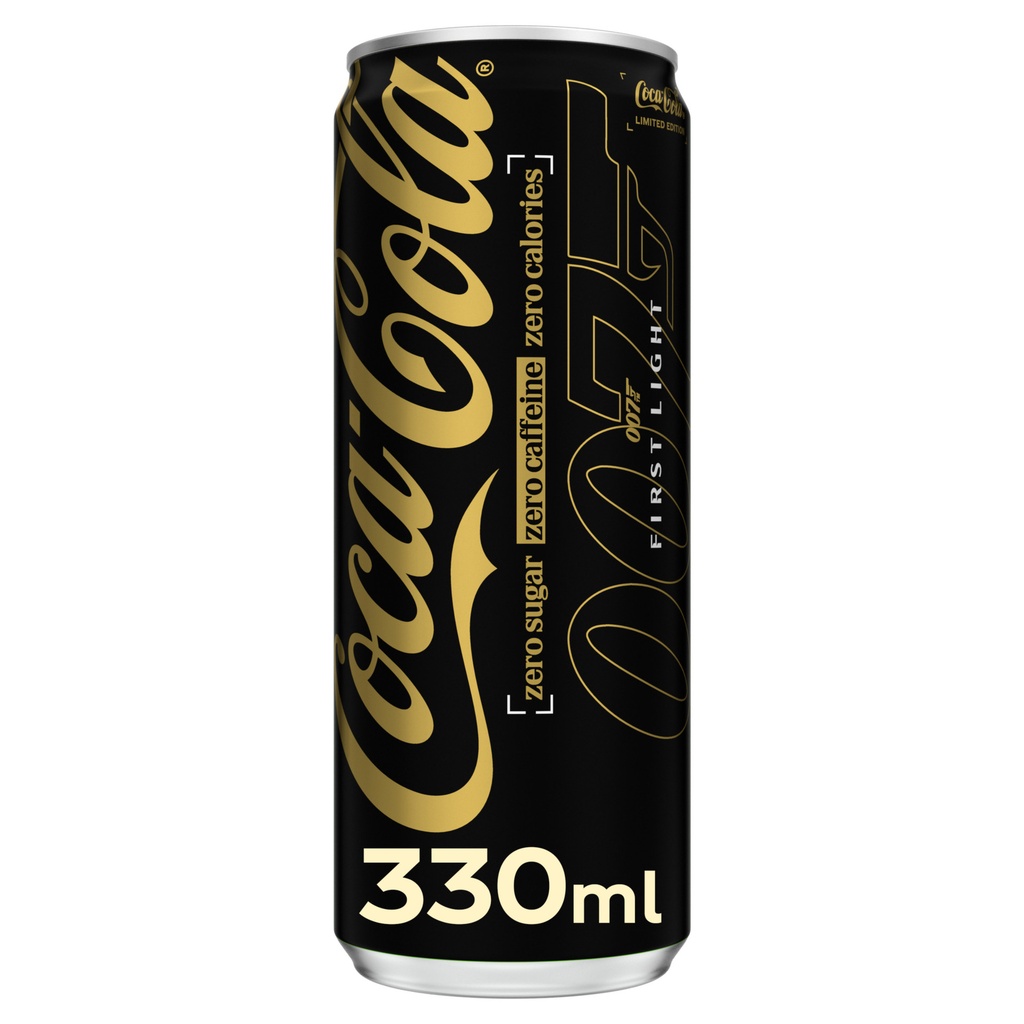Frisdrank Coca Cola zero sugar zero caffeine blik 330 ml — afbeelding 2