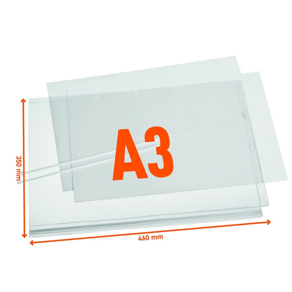 Infohoes Durable waterbestendig A3 met kabelbinders — afbeelding 2