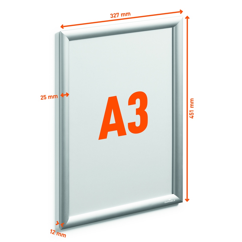 Kliklijst Durable aluminium A3 outdoor — afbeelding 2