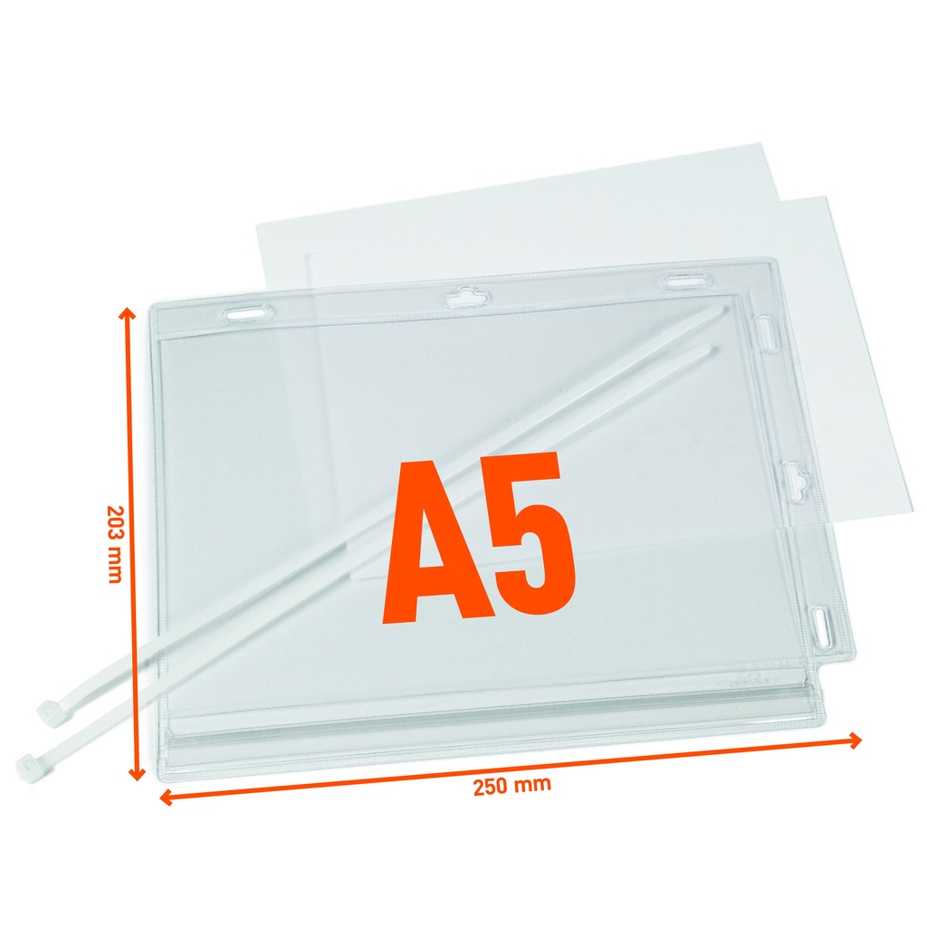 Infohoes Durable waterbestendig A5 met kabelbinders — afbeelding 2