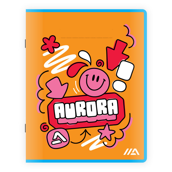 Schrift Aurora A5 lijn 200 pagina's 60gr — afbeelding 2