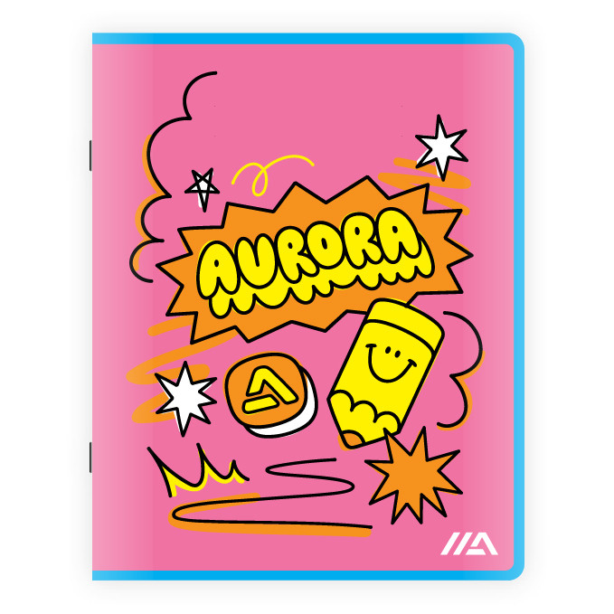 Schrift Aurora A5 lijn 200 pagina's 60gr — afbeelding 3