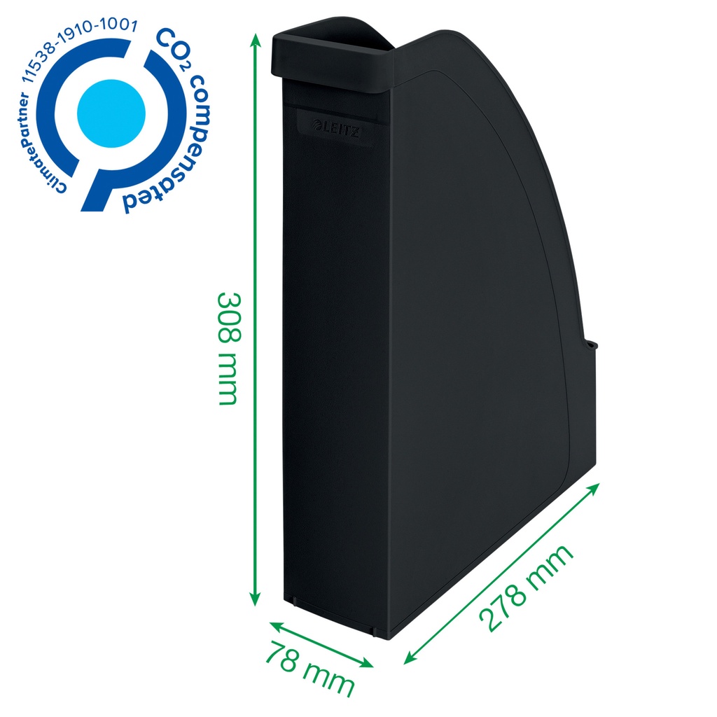 Tijdschriftcassette Leitz Recycle A4 zwart — afbeelding 3