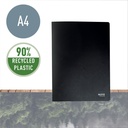 Showmap Leitz Recycle A4 20-tassen gerecycled PP zwart — afbeelding 2