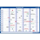 Jaarplanner 2027 Legamaster 90x60cm horizontaal gelamineerd Engelstalig — afbeelding 3