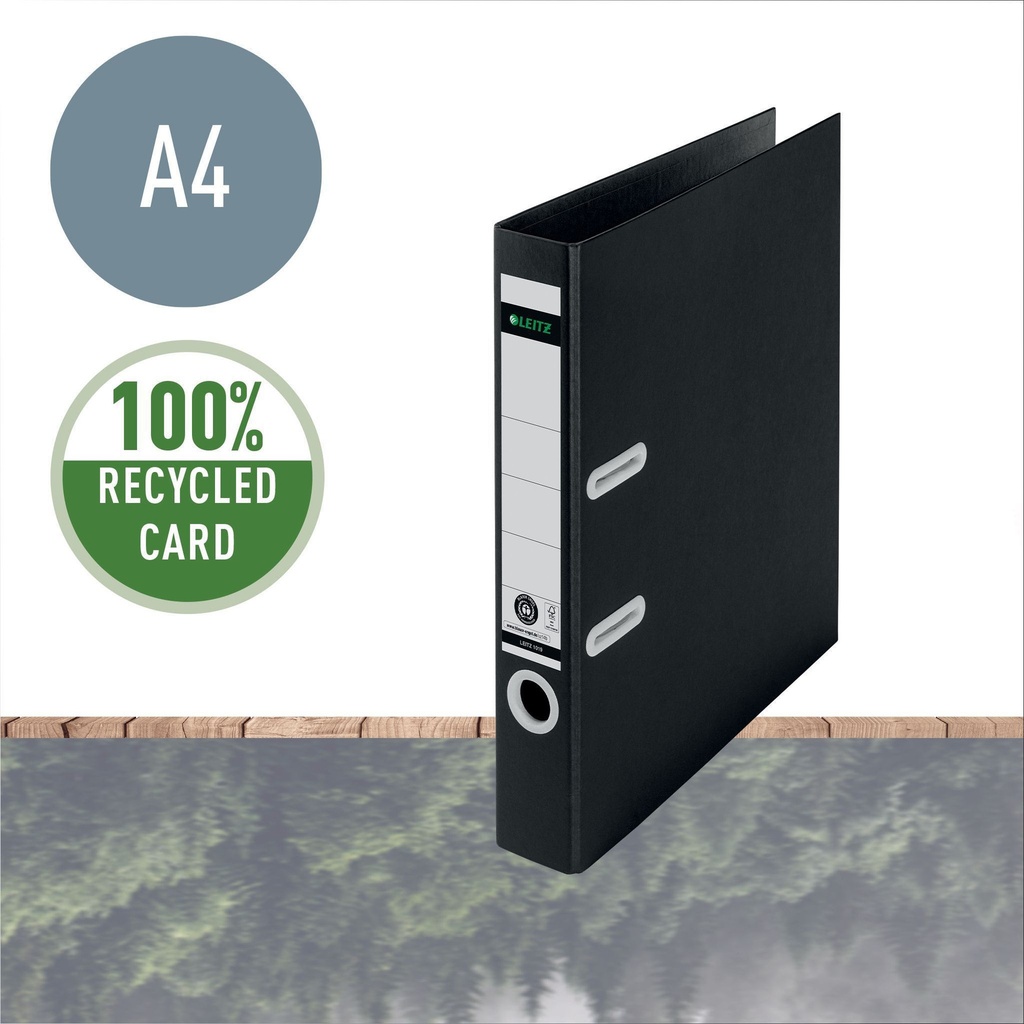 Ordner Leitz Recycle 180° 50mm karton A4 zwart — afbeelding 4