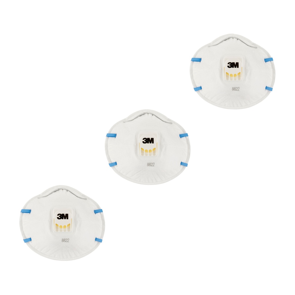 Stofmasker 3M voor schuren 8822 FFP2 met ventiel 3 stuks — afbeelding 6
