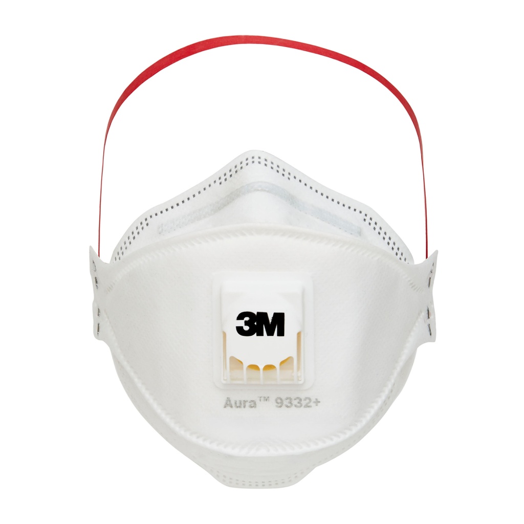 Stofmasker 3M Aura Comfort Cool Flow 9332 FFP3 met ventiel 5 stuks — afbeelding 3