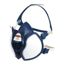 Mondmasker 3M met geïntegreerde filters 4251+, A1P2 organische dampen — afbeelding 5