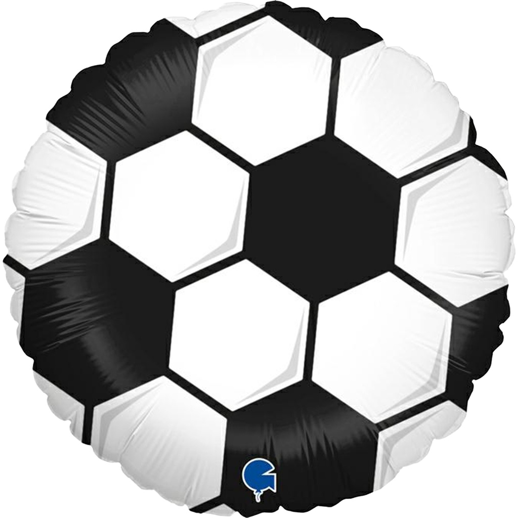 Folieballon voetbal 45cm — afbeelding 2