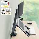 Monitor- en laptoparm Leitz Ergo ruimtebesparend dubbel donkergrijs — afbeelding 6