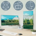 Monitorarm Leitz Ergo ruimtebesparend dubbel grijs — afbeelding 7