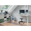 Monitorarm Leitz Ergo ruimtebesparend dubbel grijs — afbeelding 8