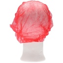 Haarnet CMT bouffant non-woven XL 58cm PP rood 100 stuks — afbeelding 3