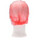 Haarnet CMT clip non-woven M 49cm PP rood 100 stuks — afbeelding 3