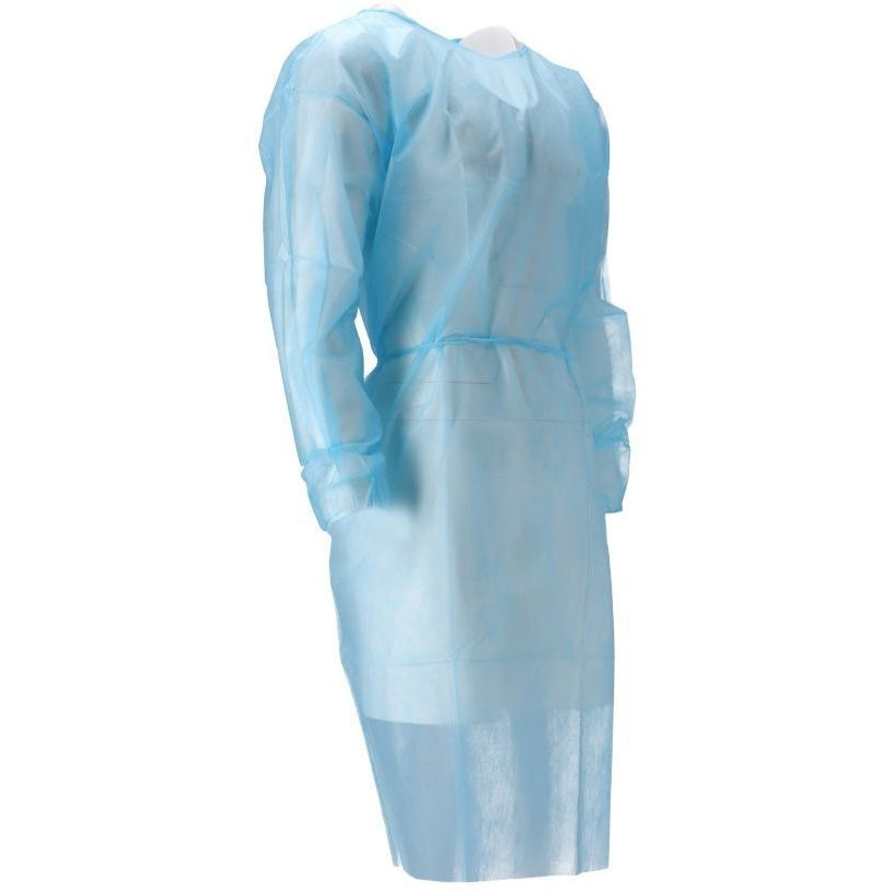 Isolatieschort CMT PP non woven 120x140cm blauw — afbeelding 2