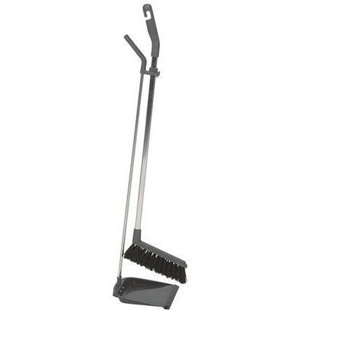 Stofblikset Vikan ErgoClean met veger  900mm grijs — afbeelding 3