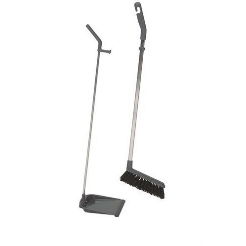Stofblikset Vikan ErgoClean met veger  900mm grijs — afbeelding 4