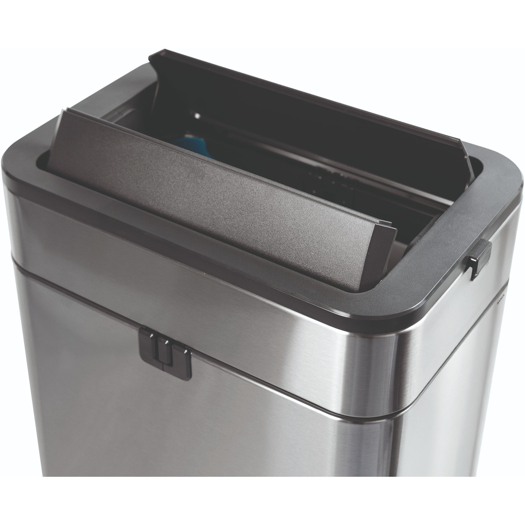 Pedaalemmer MAUL Wing 40 liter met vlinderdeksel rvs — afbeelding 2