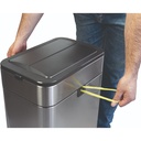 Pedaalemmer MAUL Wing 40 liter met vlinderdeksel rvs — afbeelding 4