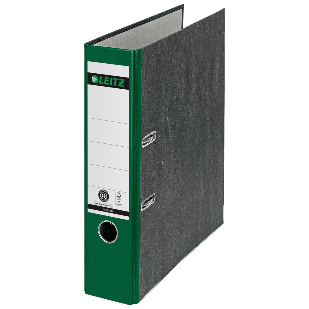 Ordner Leitz 1080 180° 80mm karton A4 groen — afbeelding 2