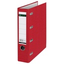 Giro-bank ordner Leitz A4 met dubbele mechaniek 80mm PP rood — afbeelding 2