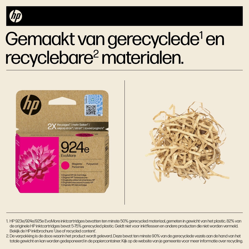Inktcartridge HP 4K0U8NE 924E Evomore rood — afbeelding 3