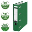 Giro-/bank ordner Leitz A4 met dubbele mechaniek 80mm PP groen — afbeelding 4
