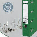 Giro-/bank ordner Leitz A4 met dubbele mechaniek 80mm PP groen — afbeelding 5