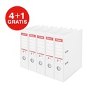 Ordner Esselte No.1 72mm PP 30% gerecycled folie Multipack wit 5 stuks — afbeelding 2