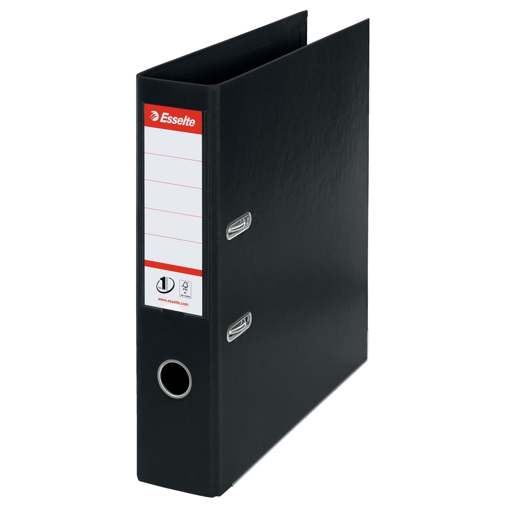 Ordner Esselte No.1 72mm PP 30% gerecycled folie Multipack zwart 5 stuks — afbeelding 3