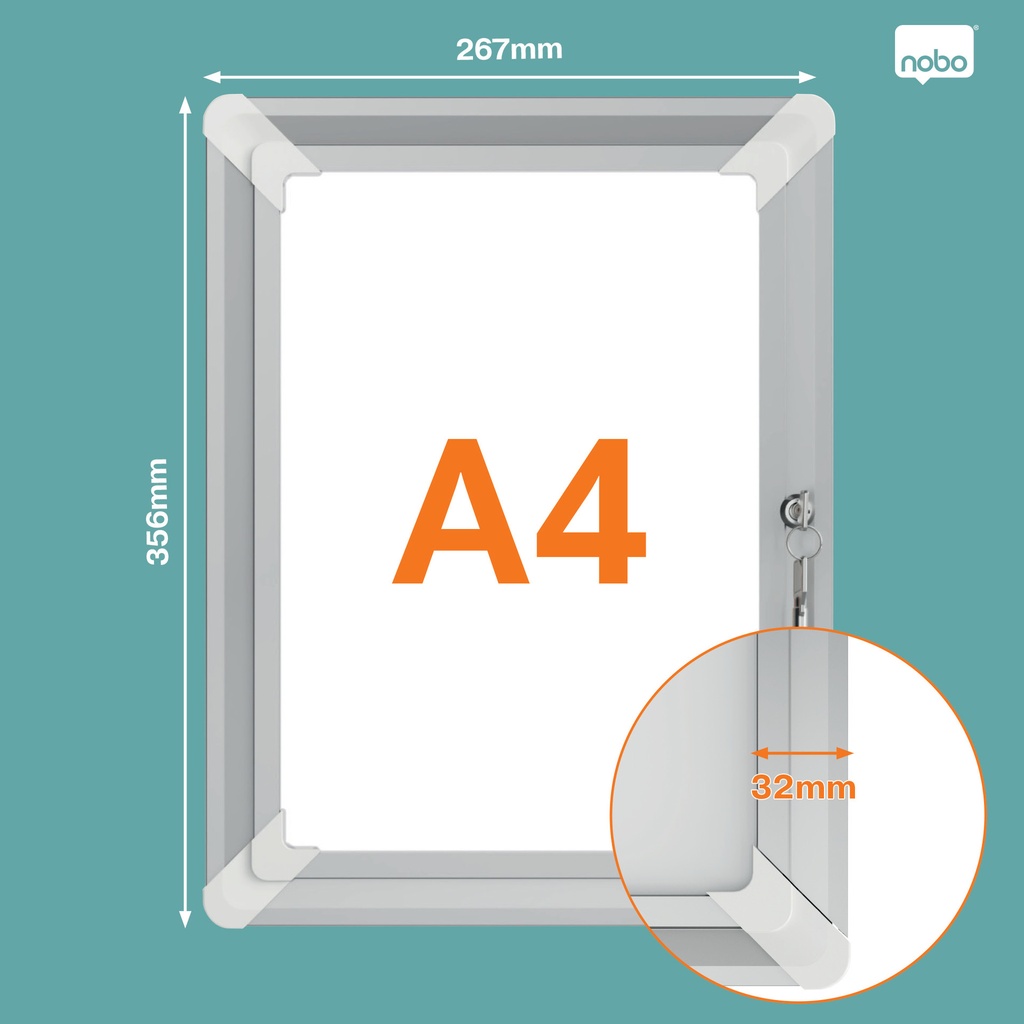Kliklijst Nobo Premium Plus afsluitbaar A4 — afbeelding 2
