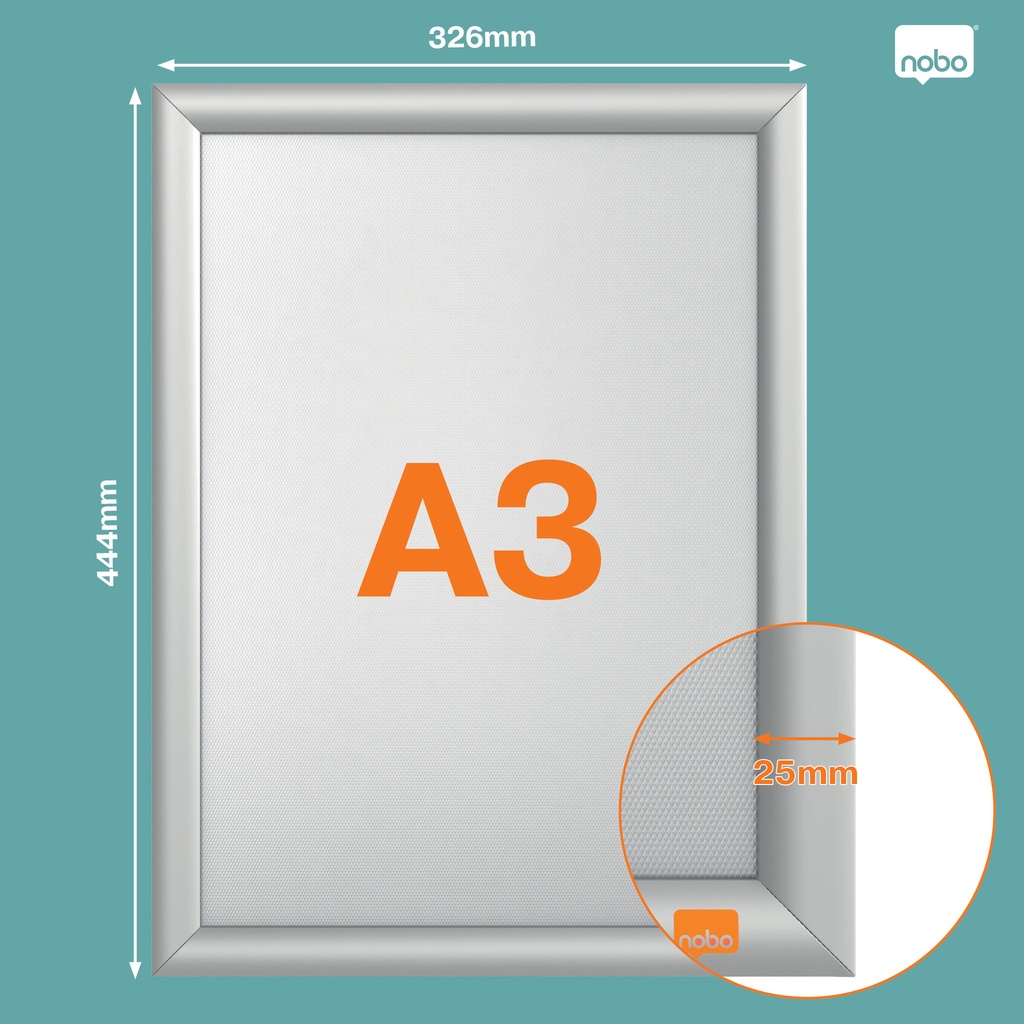 Kliklijst Nobo Impression Pro brandwerend A3 — afbeelding 2