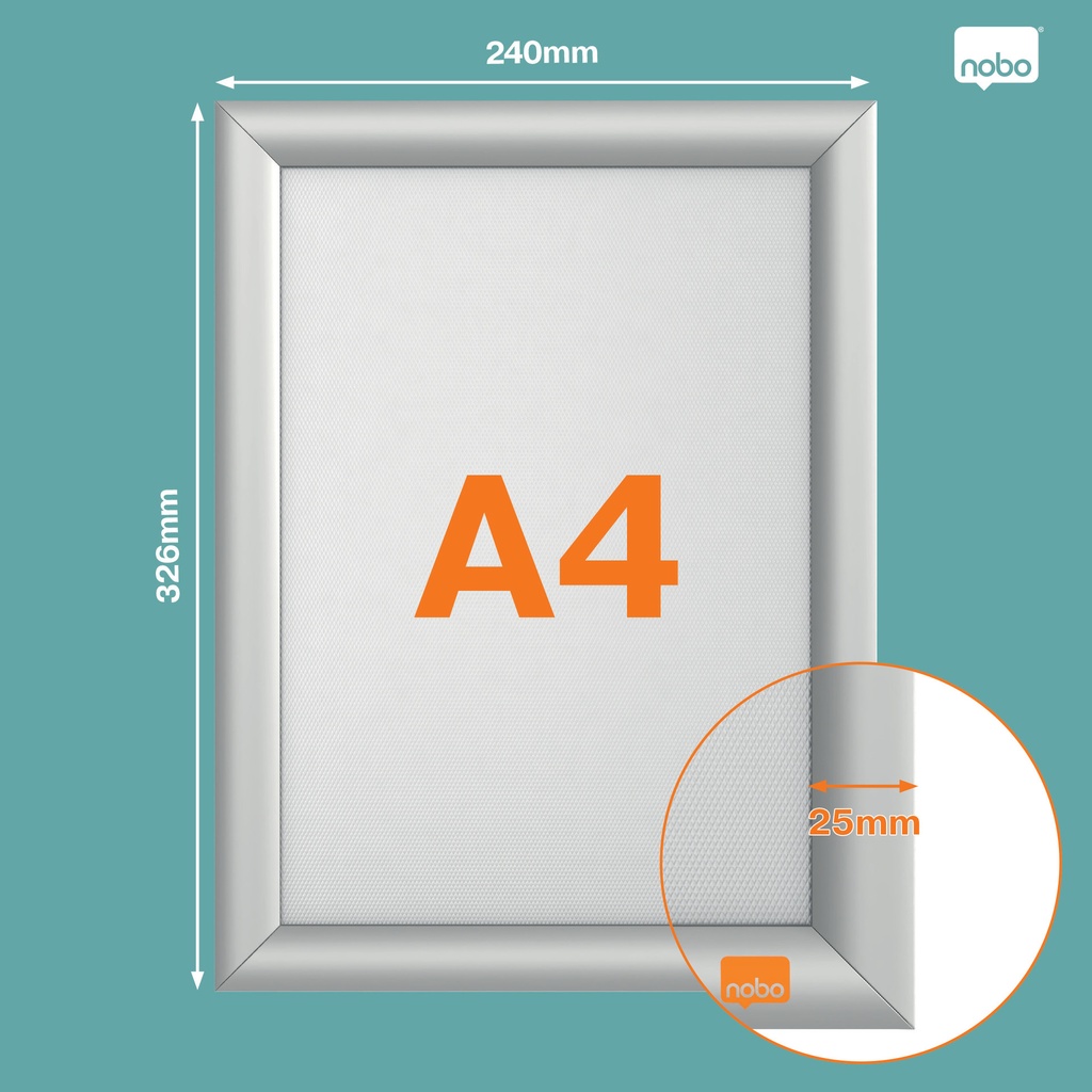 Kliklijst Nobo Impression Pro brandwerend A4 — afbeelding 2