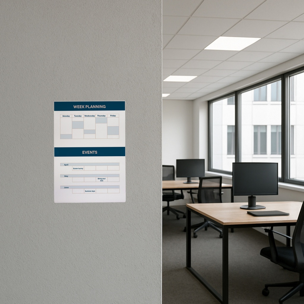 Posterhouder Europel zelfklevend A4 staand 5 stuks — afbeelding 9