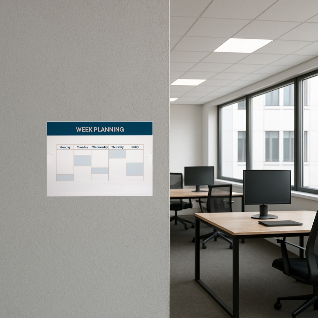 Posterhouder Europel zelfklevend A4 liggend 5 stuks — afbeelding 9
