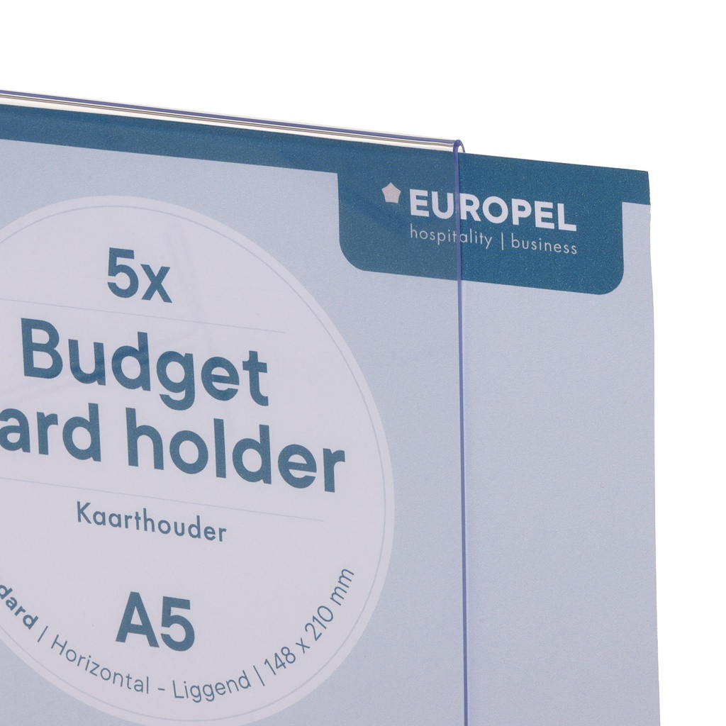 Kaarthouder Europel Budget T-standaard A5 liggend 5 stuks — afbeelding 5