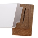 Kaarthouder Europel acryl met houten voet A4 staand — afbeelding 6